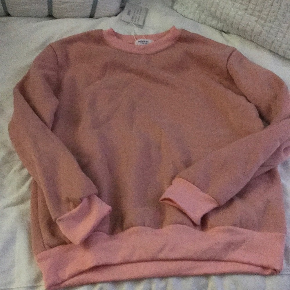 Two toned pink sweatshirt